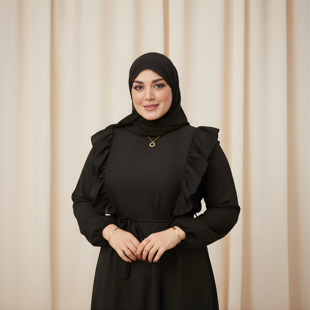 Ruffle Elite Abaya